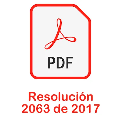 Resolución 2063 de 2017